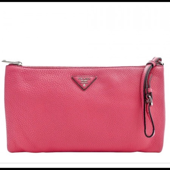Prada Handbags - Prada Vit Diano leather clutch